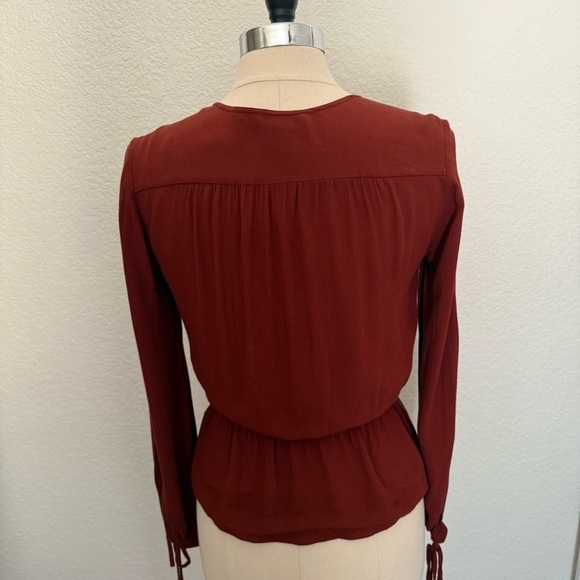 H&M Blouse Size 4~Dark Rust - Picture 2 of 7